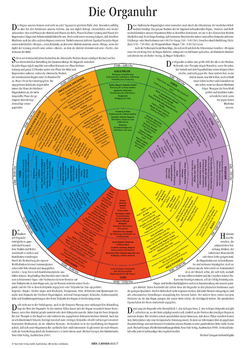 Tafel Die Organuhr Tafel Die Organuhr